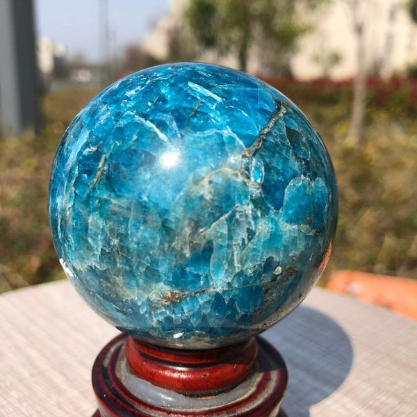 Blue Apatite Ball-ToShay.org