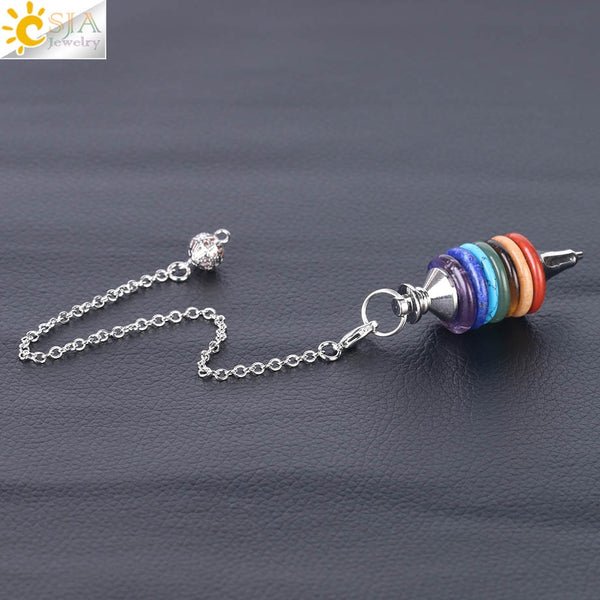 Chakra Rainbow Dowsing Pendulum-ToShay.org