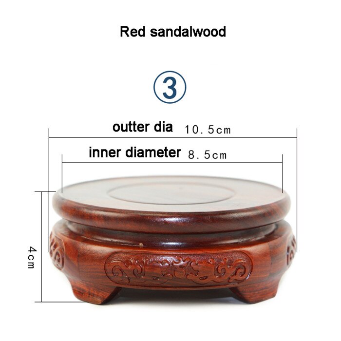 Red Sandalwood Double Dragon Base-ToShay.org