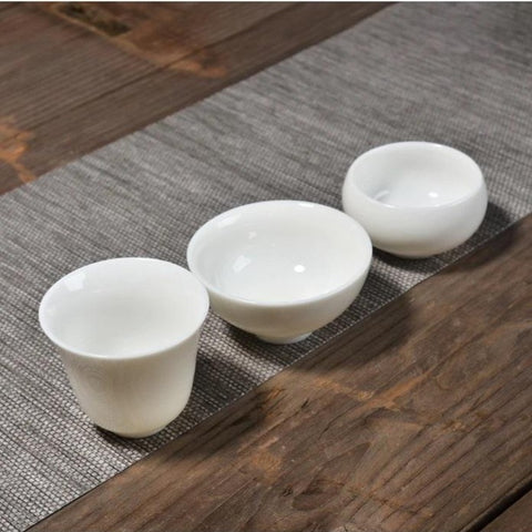 White Ceramic Tea Cups-ToShay.org