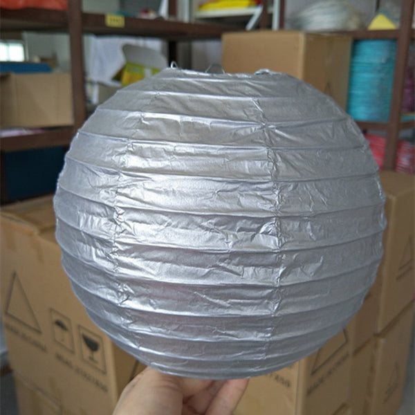 Gold Silver Paper Lanterns-ToShay.org