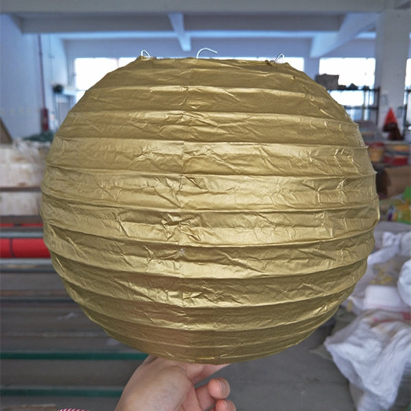 Gold Silver Paper Lanterns-ToShay.org