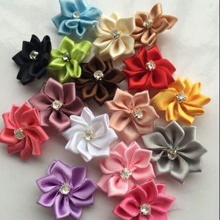 Satin Ribbon Flower-ToShay.org