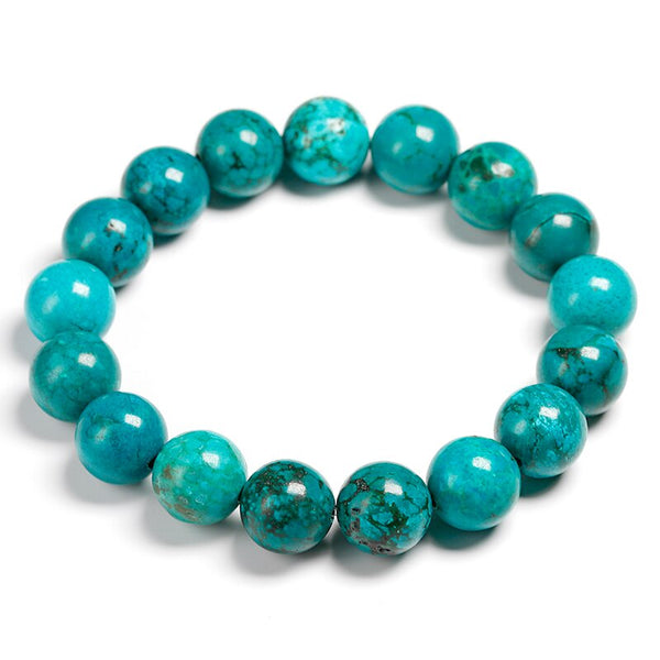 Blue Turquoise Bead Bracelet-ToShay.org