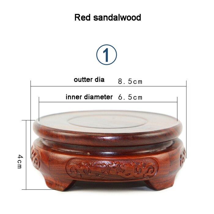 Red Sandalwood Double Dragon Base-ToShay.org