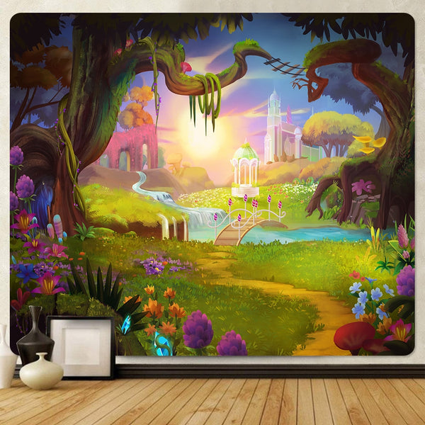 Mushroom Forest Tapestry-ToShay.org