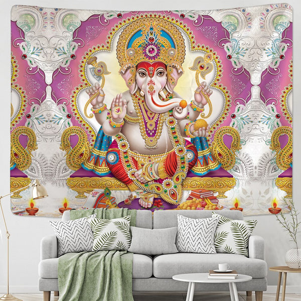 Buddha Ganesha Tapestry-ToShay.org