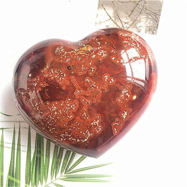 Red Carnelian Agate Heart-ToShay.org