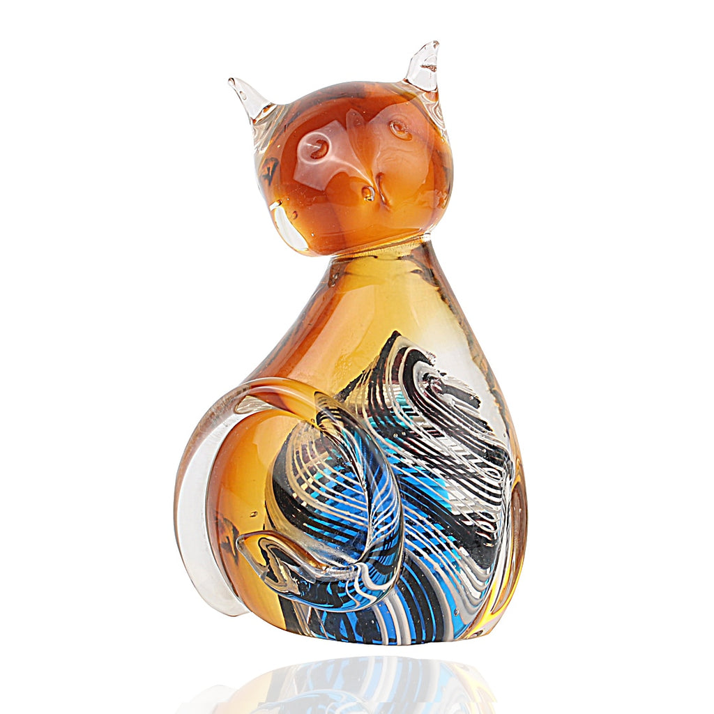 Amber Glass Cat-ToShay.org