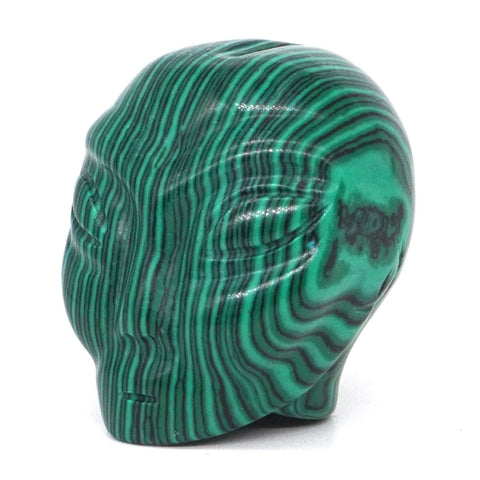 Green Malachite Alien Skull-ToShay.org