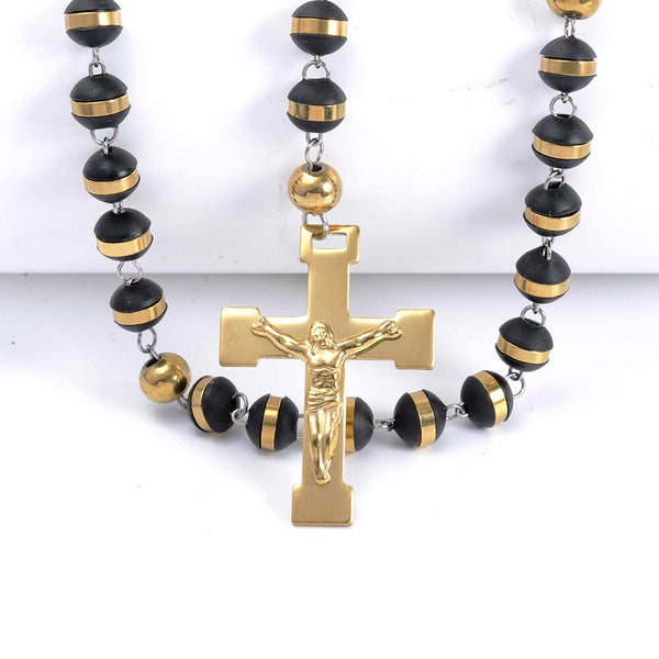 Black Gold Rosary Beads-ToShay.org