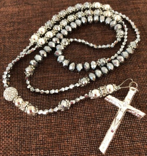 Crystal Rhinestone Rosary-ToShay.org