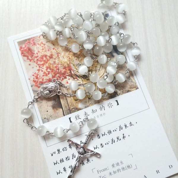 White Opal Rosary-ToShay.org