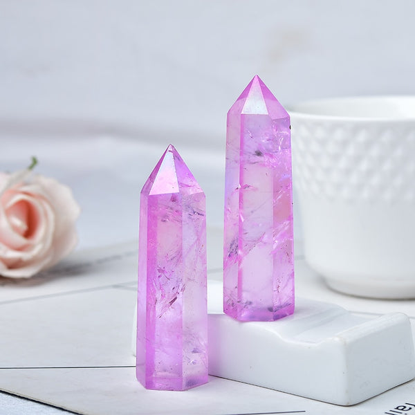 Purple Aura Crystal Point-ToShay.org