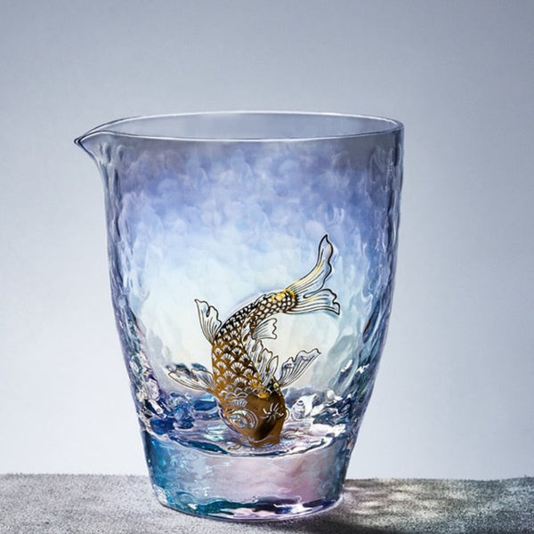 Glass Gold Fish Tea Pourer-ToShay.org