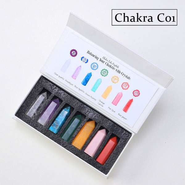 Chakras Crystal Point Set-ToShay.org