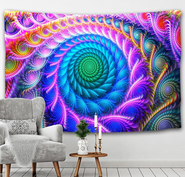 Mandala Swirl Art Tapestry-ToShay.org
