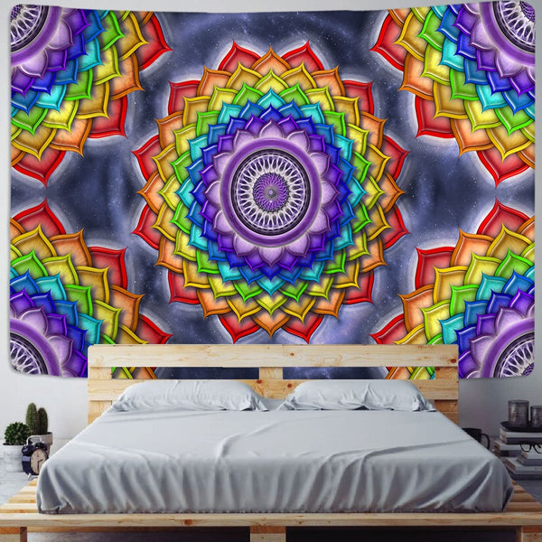Flower Mandala Tapestry-ToShay.org