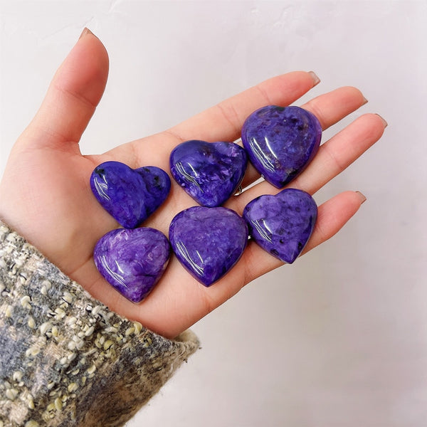 Purple Charoite Heart-ToShay.org