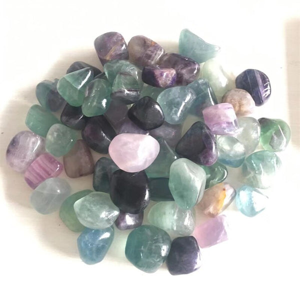Rainbow Fluorite Tumbles Stones-ToShay.org