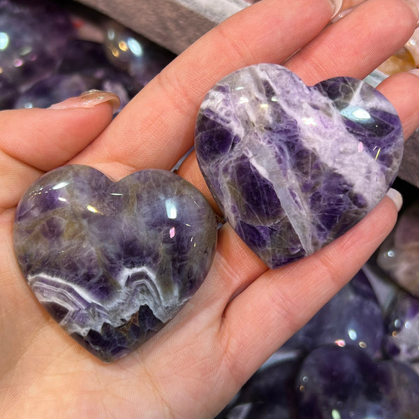 Purple Dream Amethyst Hearts-ToShay.org