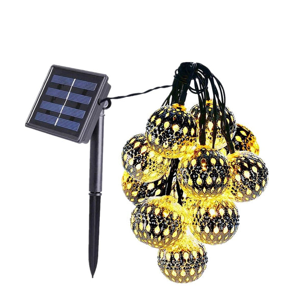 Hollow Ball Solar String Lights-ToShay.org