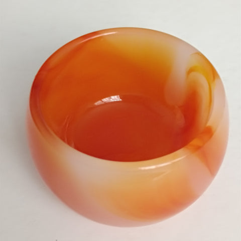 Orange Agate Bowl-ToShay.org