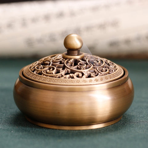 Copper Hollow Incense Burner-ToShay.org