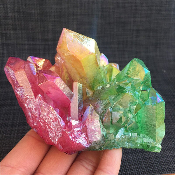 Rainbow Aura Crystal Clusters-ToShay.org