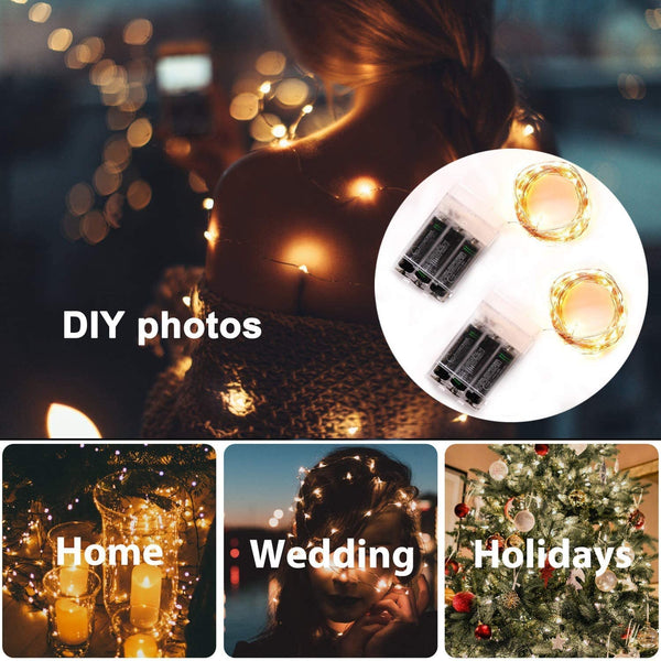 Copper Wire LED Fairy Lights String-ToShay.org