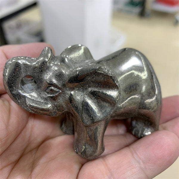 Silver Pyrite Elephant-ToShay.org
