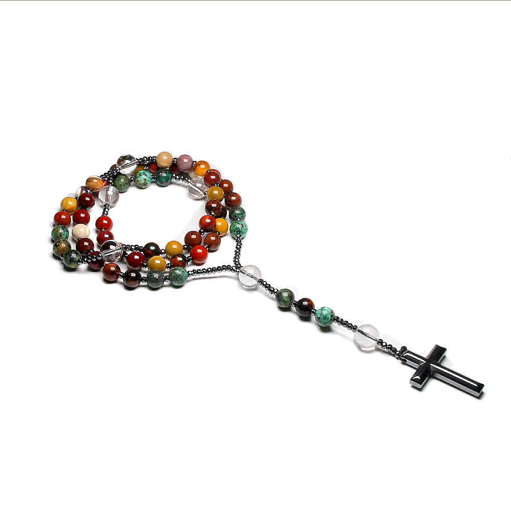 Mixed Mookaite Rosary Beads-ToShay.org