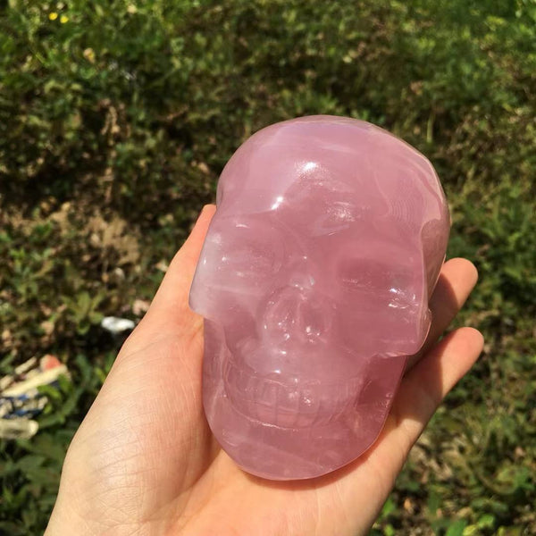 Pink Quartz Crystal Skull-ToShay.org