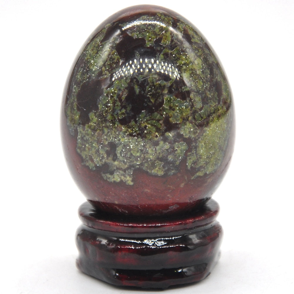 Green Dragon Blood Stone Egg-ToShay.org