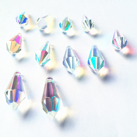 Clear Crystal Icicle Pendants-ToShay.org