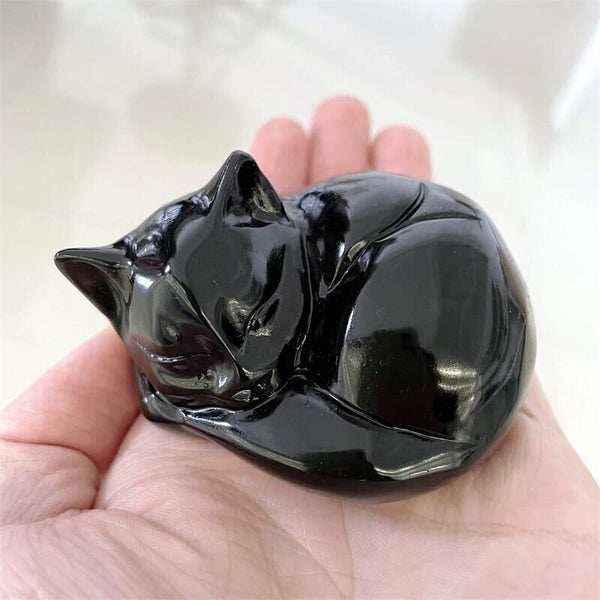 Black Obsidian Cat-ToShay.org