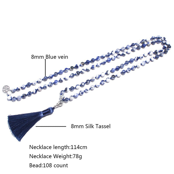 Blue Sodalite Mala Beads-ToShay.org