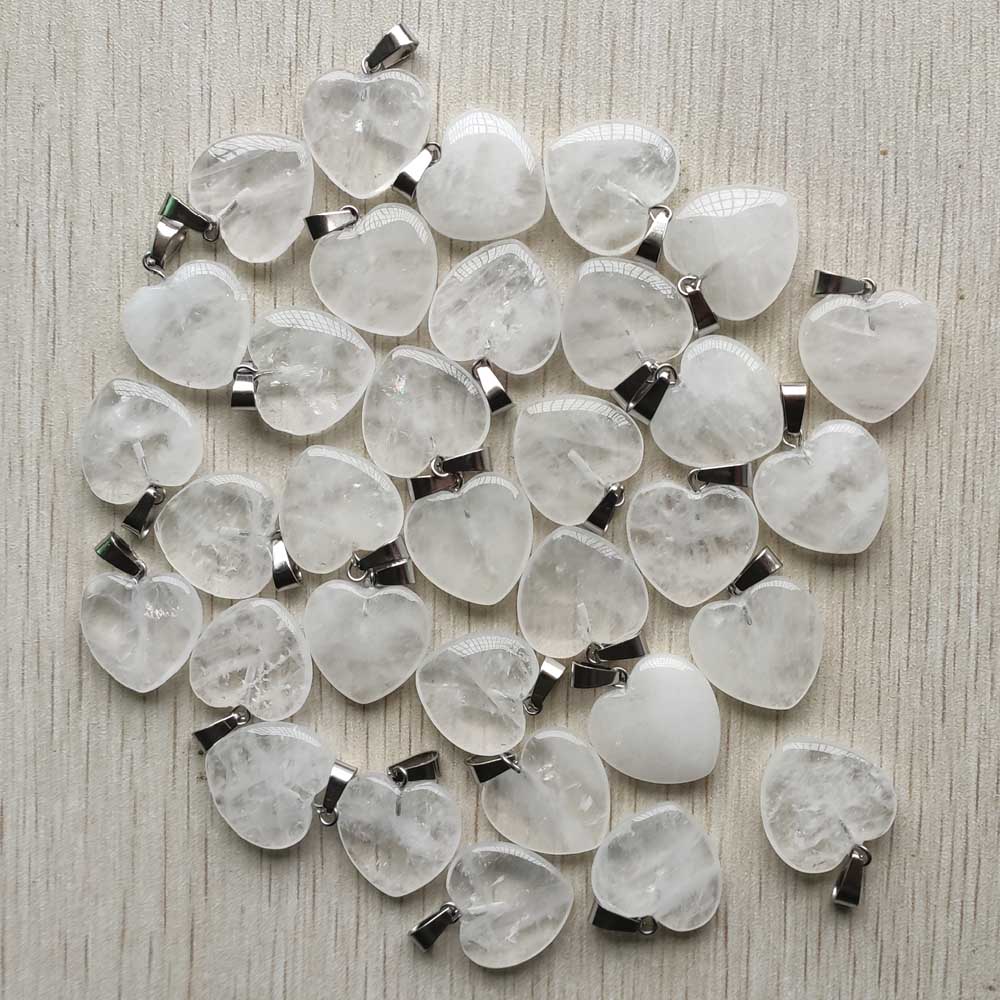 Mixed Crystal Heart Pendants-ToShay.org