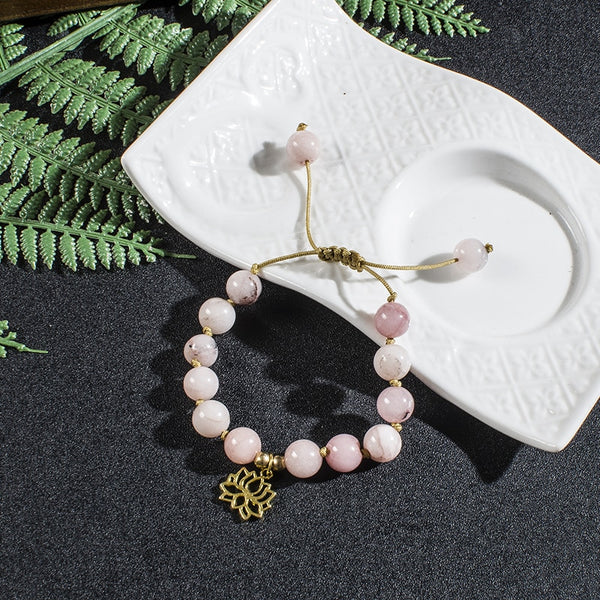 Pink Opalite Mala Beads-ToShay.org