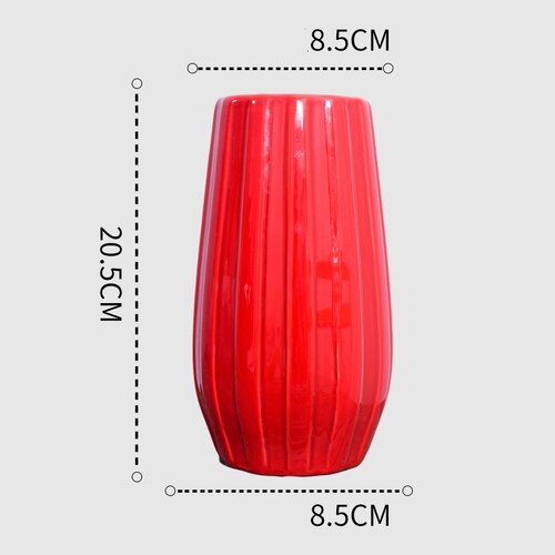 Red Drum Ceramic Vase-ToShay.org