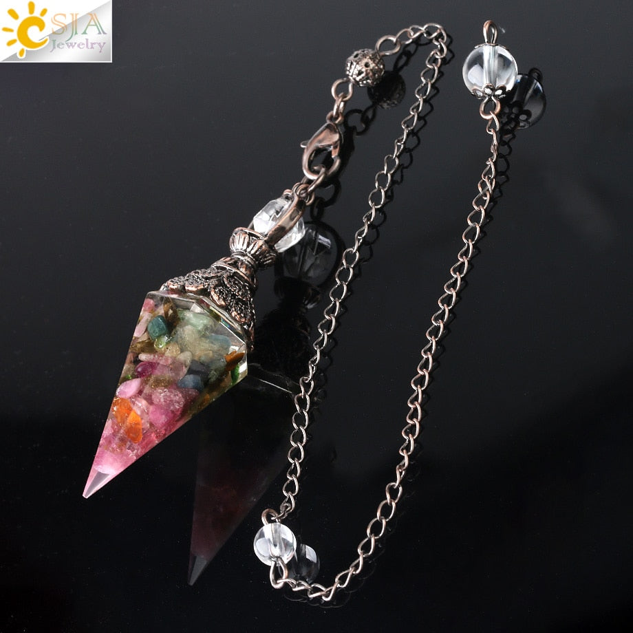 Mixed Crystal Dowsing Pendulum-ToShay.org