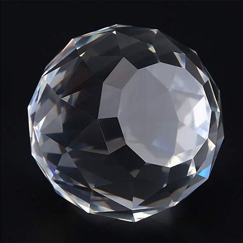 Clear Faceted Crystal Ball-ToShay.org