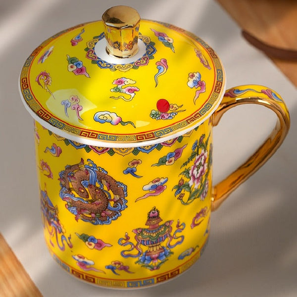 Jingdezhen Enamel Tea Cups-ToShay.org