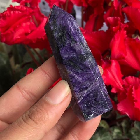 Purple Charoite Crystal Point-ToShay.org