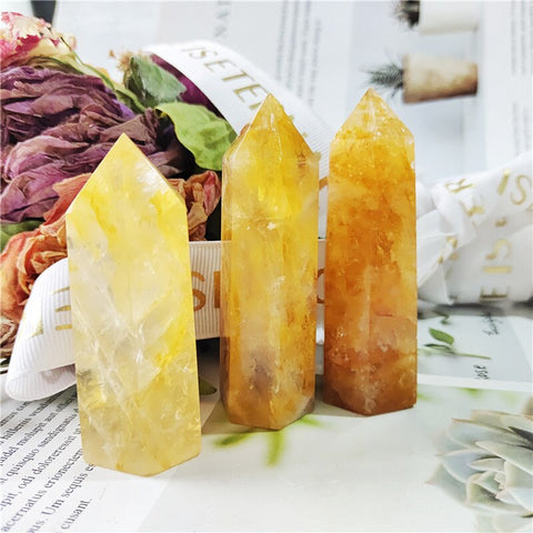 Gold Healer Crystal Wands-ToShay.org