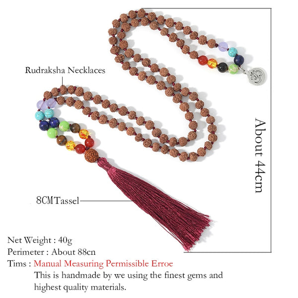 Rudraksha Chakra Mala Beads-ToShay.org