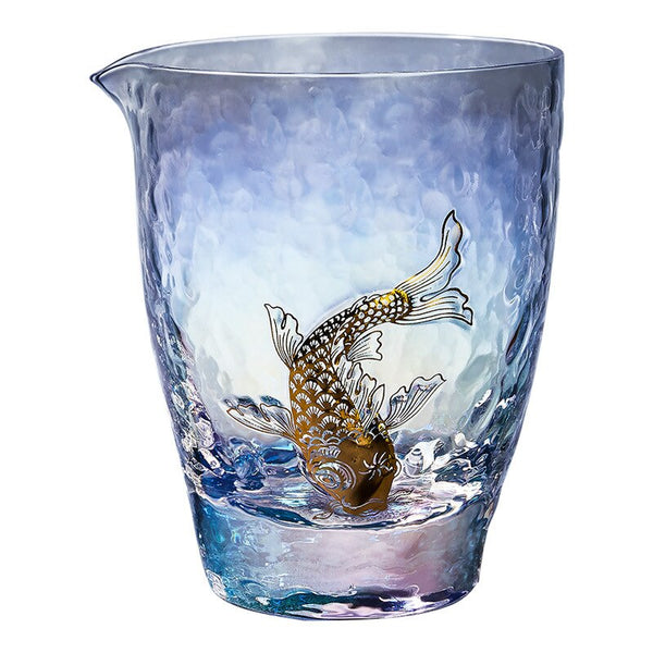 Glass Gold Fish Tea Pourer-ToShay.org