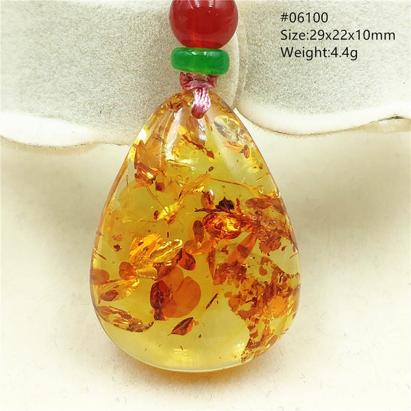 Yellow Amber Flower Crystal Pendant-ToShay.org