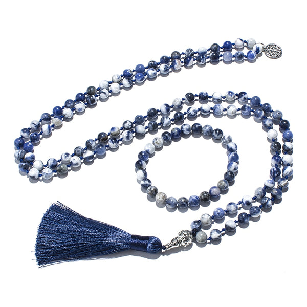 Blue Sodalite Mala Beads-ToShay.org