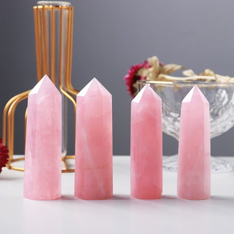 Pink Rose Quartz Crystal Point-ToShay.org
